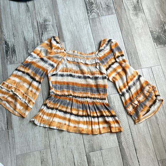 Savanna Jane Square Neck Smocked Top - Picture 2 of 5